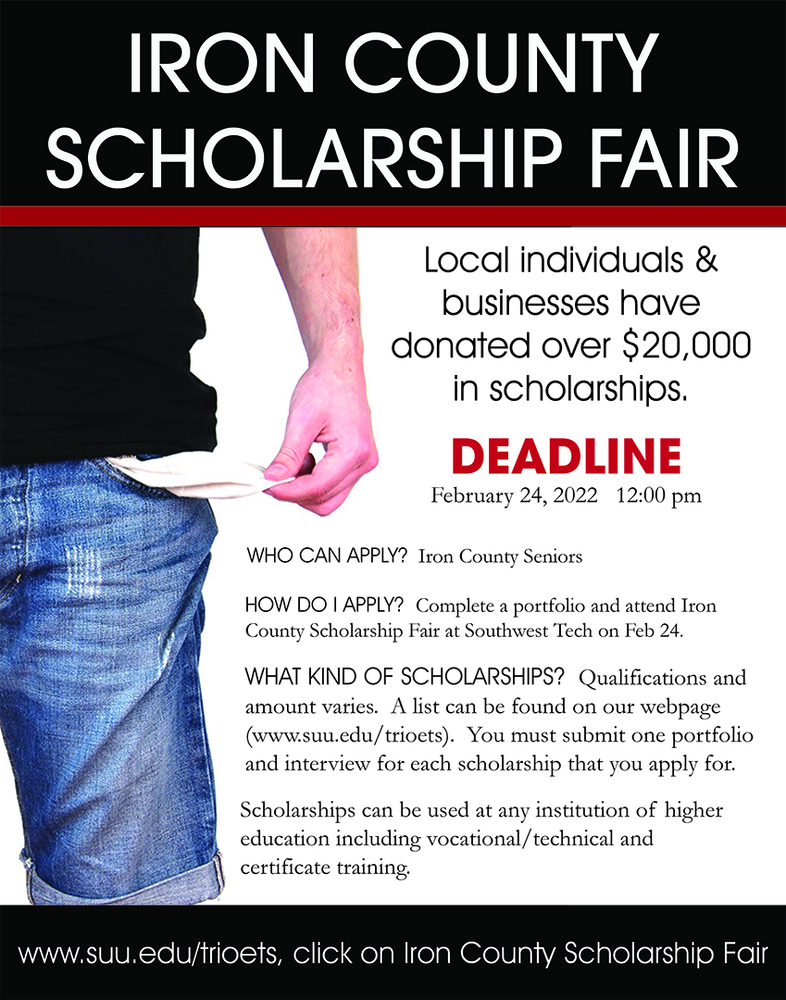 Iron County Scholarship Fair Flier