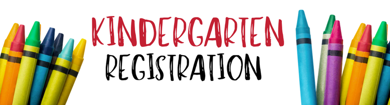 crayons with the words "Kindergarten Regisrtation"