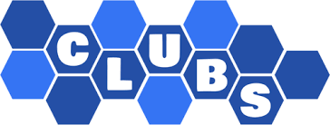 clubs written in blue