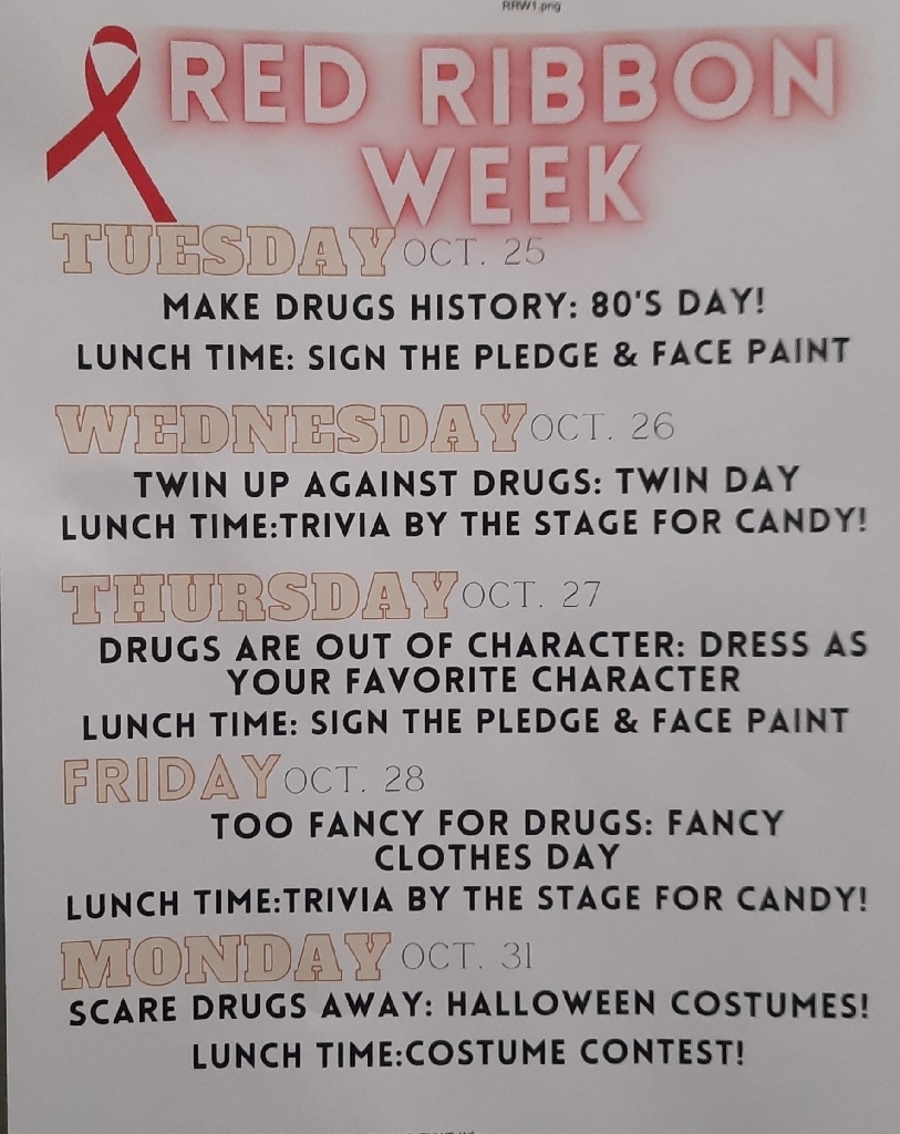 red Ribbon dress up days
